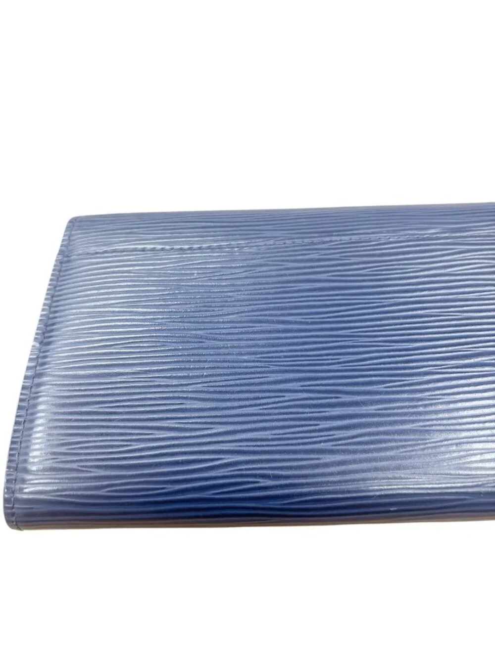 Louis Vuitton Epi Wallet Portefeuille Sarah Indigo Blue
